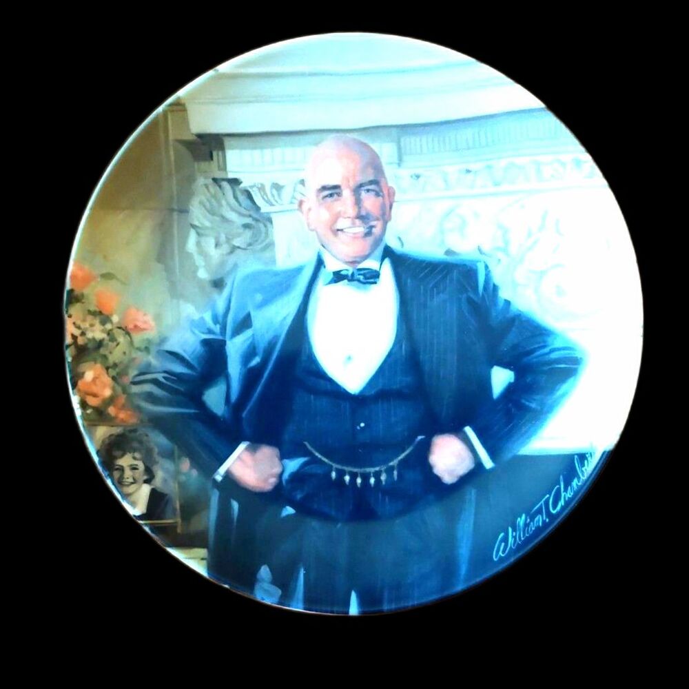 Vintage Annie Daddy Warbucks Collector Plate Bradford Exchange 1982
